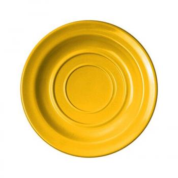 Untertasse, 14cm, Melamin gelb